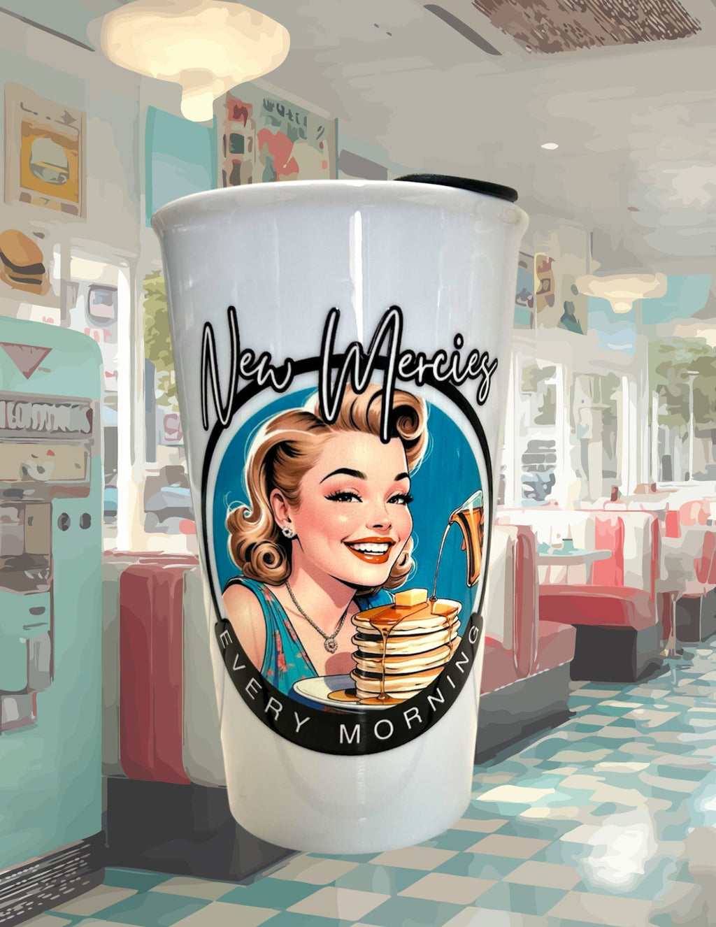 New Mercies - 12 oz Travel Tumbler