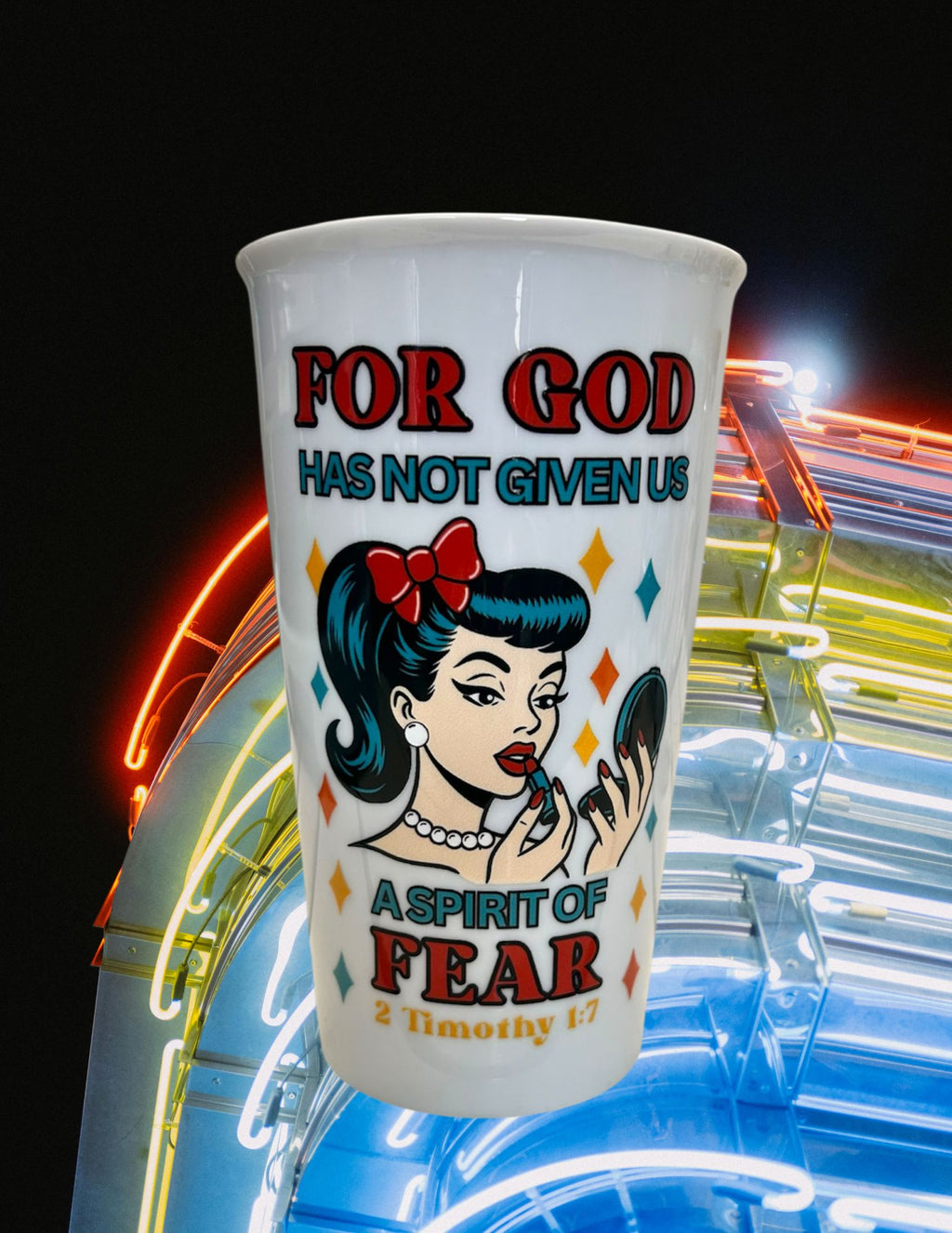No Fear - 12 oz Travel Tumbler