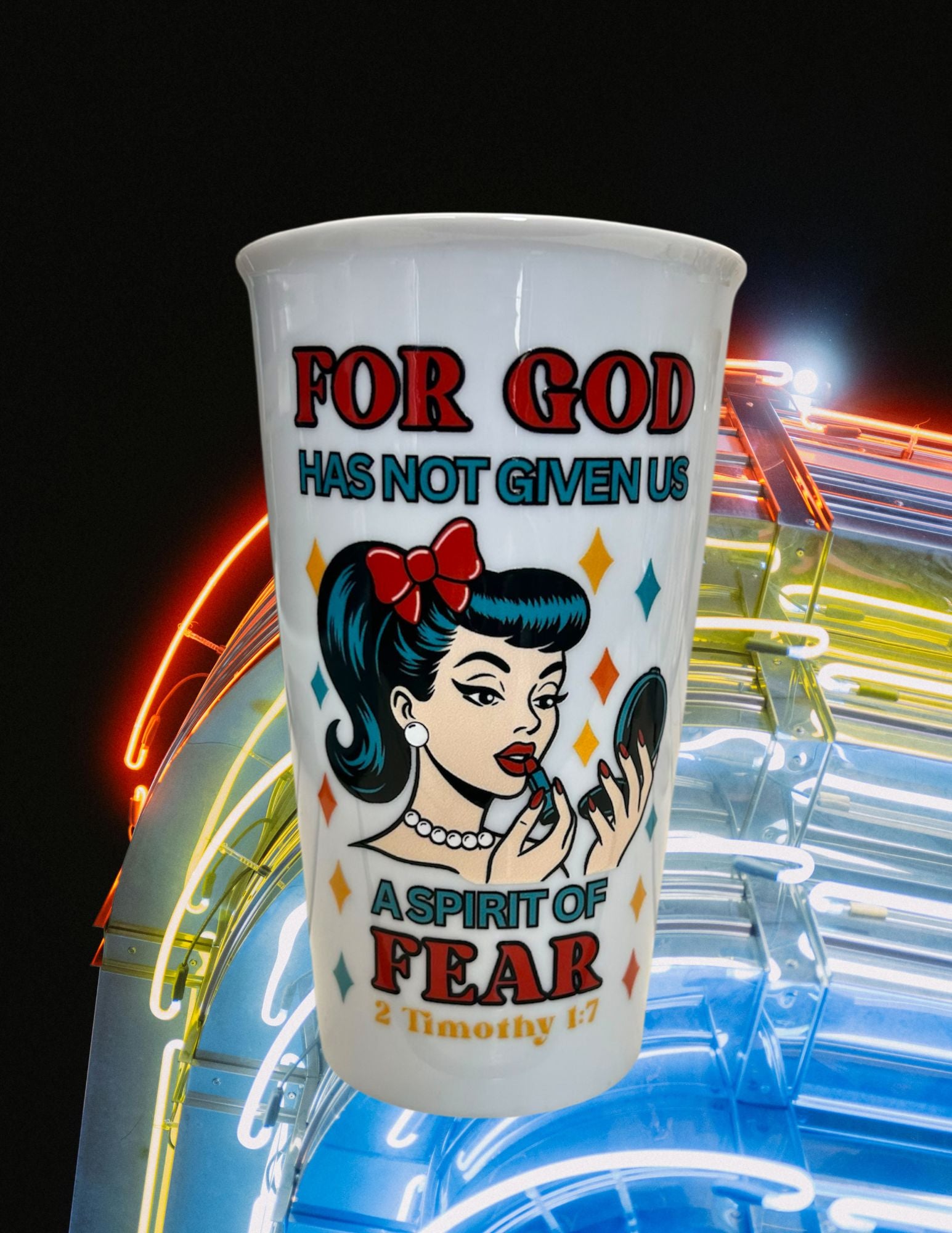 No Fear - 12 oz Travel Tumbler