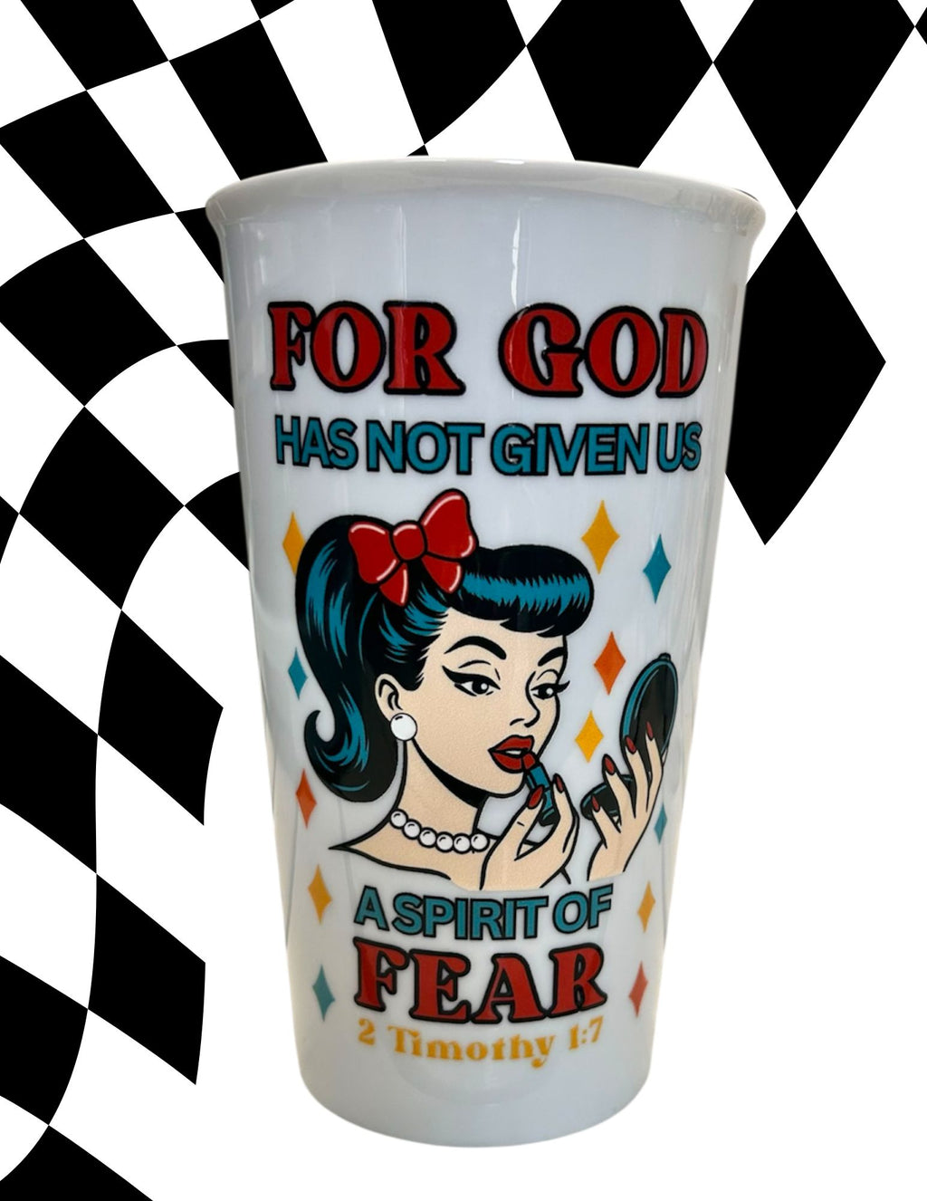 No Fear - 12 oz Travel Tumbler