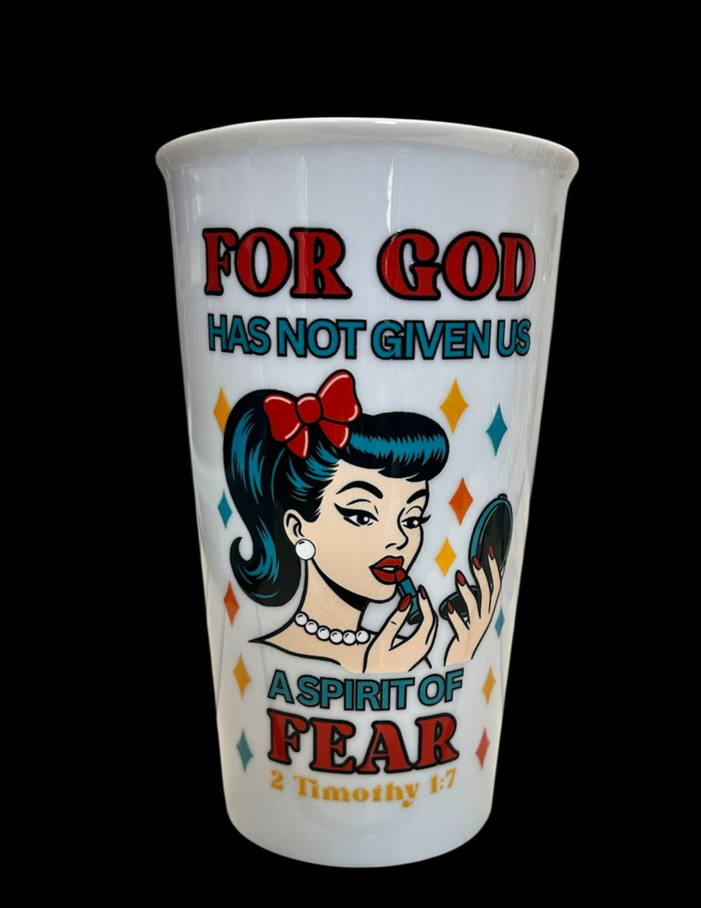 No Fear - 12 oz Travel Tumbler