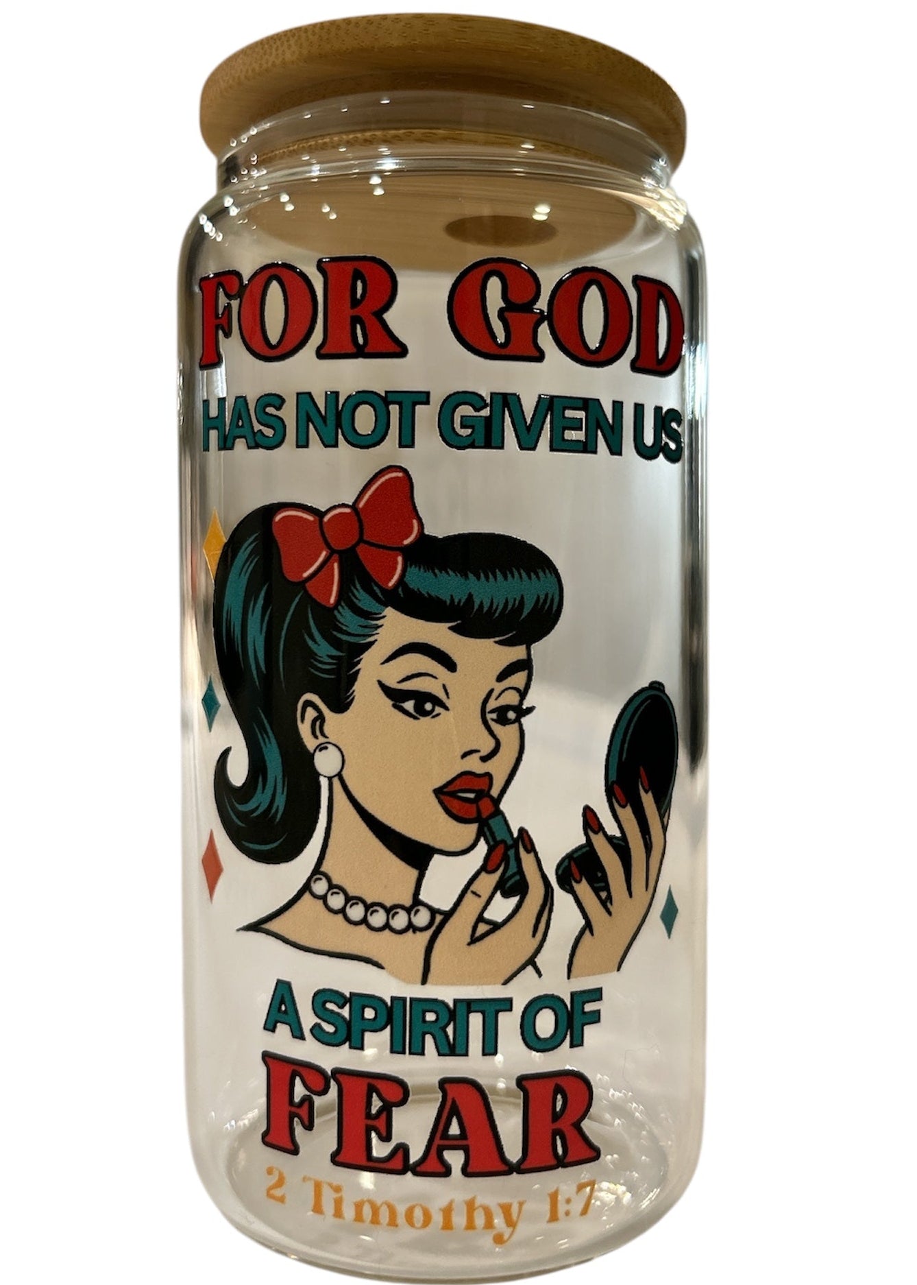 No Fear - Glass Tumbler