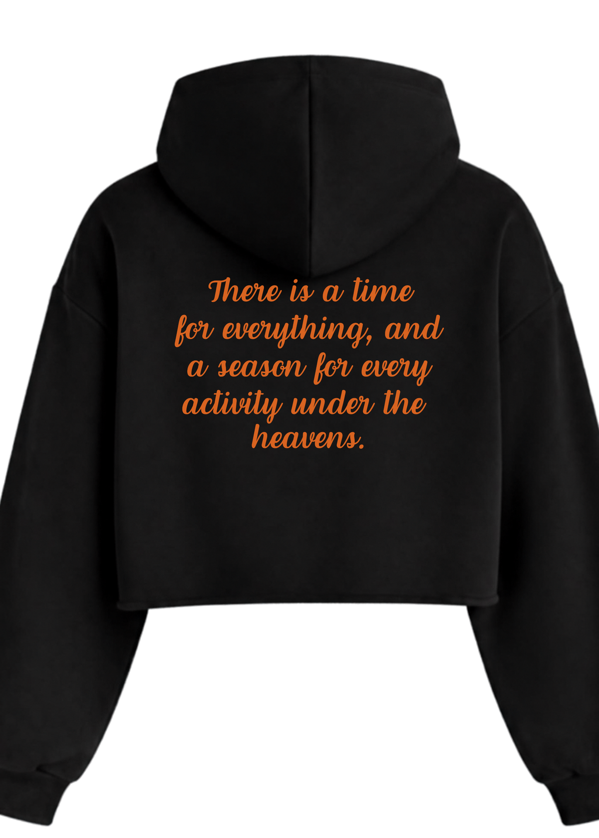 Pumpkin Spice - Cropped Hoodie  (Black)