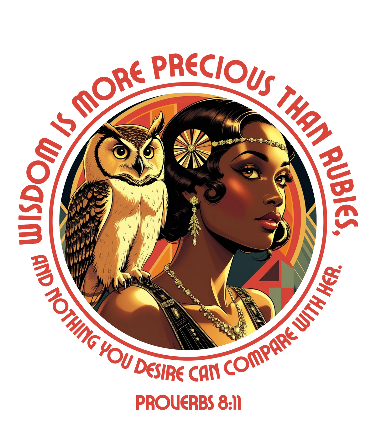 Permanent Decal - Wisdom is More Precious than Rubies